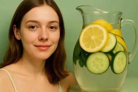 Wasser, das den Bauchumfang reduziert